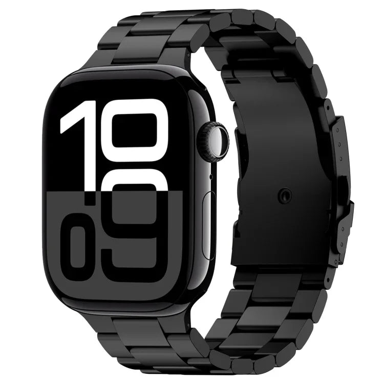スリービーズ チタン合金メタルウォッチバンド、Apple Watch Series 10 46mm 用、Apple Watch Series 10 42mm 用、Apple Watch SE 2023 44mm 用、Apple Watch SE 2023 40mm 用、Apple Watch Ultra 2 49mm 用、Apple Watch Series 9 45mm 用