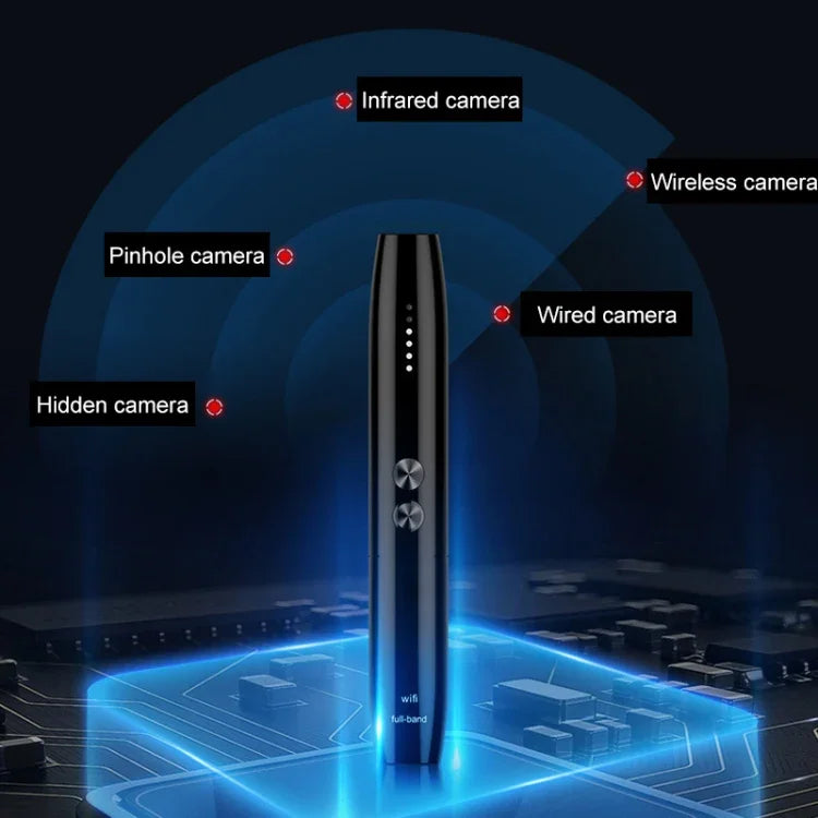 WT09 赤外線カメラレンズ検出器 ワイヤレス信号検出器 デバイスファインダー 追跡防止 GPS レーダー 無線周波数検出器