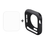 ENKAY Hat-Prince 2-in-1 TPU セミクラッド保護シェル + 3D フルスクリーン PET 曲面熱成形 HD スクリーンプロテクター Apple Watch Series 6 / 5 / 4 / Watch SE 44mm 用, Apple Watch Series 6 / 5 / 4 / Watch SE 44mm 用