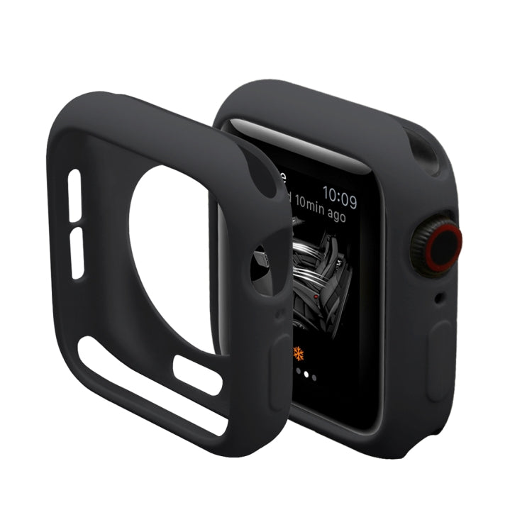ENKAY Hat-Prince 2-in-1 TPU セミクラッド保護シェル + 3D フルスクリーン PET 曲面熱成形 HD スクリーンプロテクター Apple Watch Series 6 / 5 / 4 / Watch SE 44mm 用, Apple Watch Series 6 / 5 / 4 / Watch SE 44mm 用