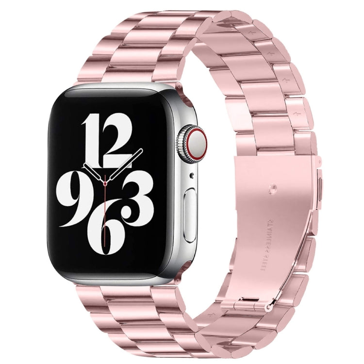 Apple Watch Series 10 42mm / 9&8&7 41mm / SE 3&SE 2&6&SE&5&4 40mm / 3&2&1 38mm用フォールドバックル3ビーズステンレススチールウォッチバンド
