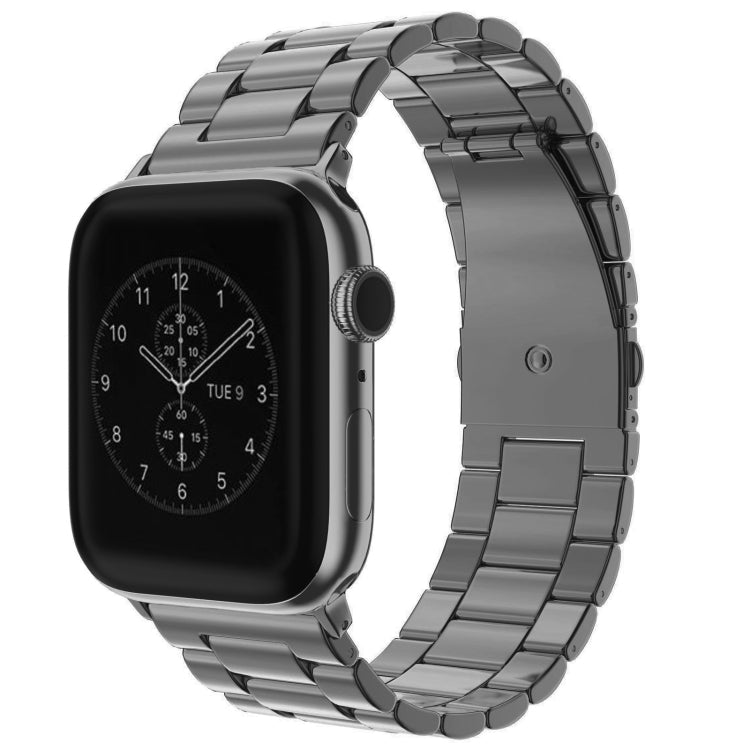 Apple Watch Series 10 42mm / 9&8&7 41mm / SE 3&SE 2&6&SE&5&4 40mm / 3&2&1 38mm用フォールドバックル3ビーズステンレススチールウォッチバンド