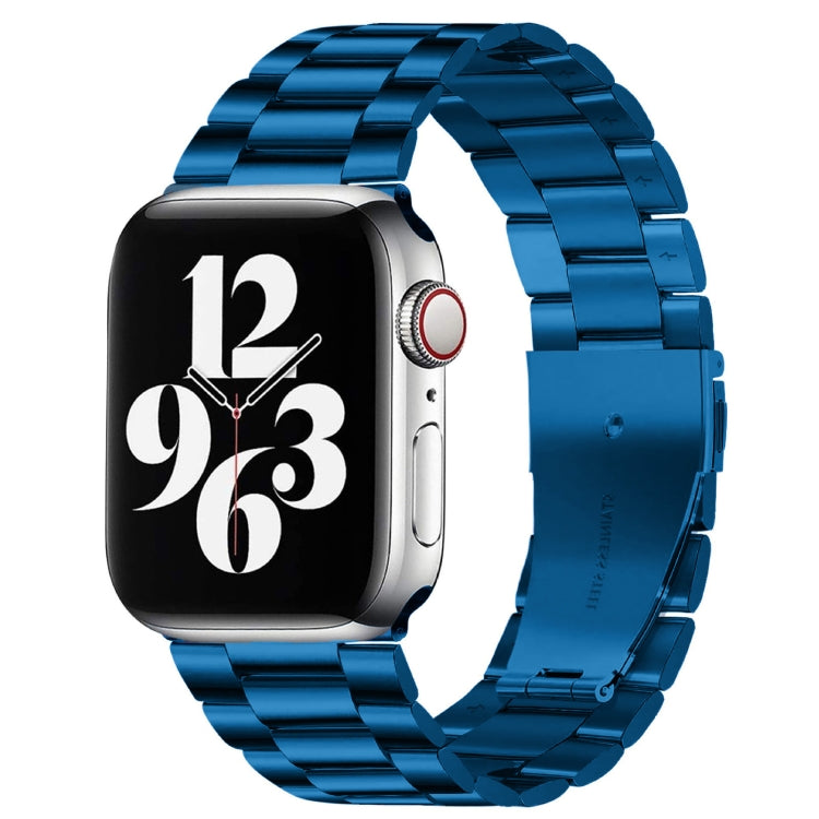 Apple Watch Series 10 42mm / 9&8&7 41mm / SE 3&SE 2&6&SE&5&4 40mm / 3&2&1 38mm用フォールドバックル3ビーズステンレススチールウォッチバンド