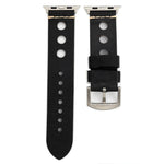 Apple Watch Series 7 45mm / 6 & SE & 5 & 4 44mm / 42mm 3 & 2 & 1 レトロホール 本革 腕時計バンド, 42mm用