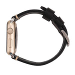 Apple Watch Series 7 45mm / 6 & SE & 5 & 4 44mm / 42mm 3 & 2 & 1 レトロホール 本革 腕時計バンド, 42mm用
