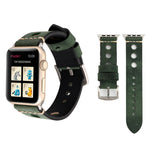 Apple Watch Series 7 45mm / 6 & SE & 5 & 4 44mm / 42mm 3 & 2 & 1 レトロホール 本革 腕時計バンド, 42mm用