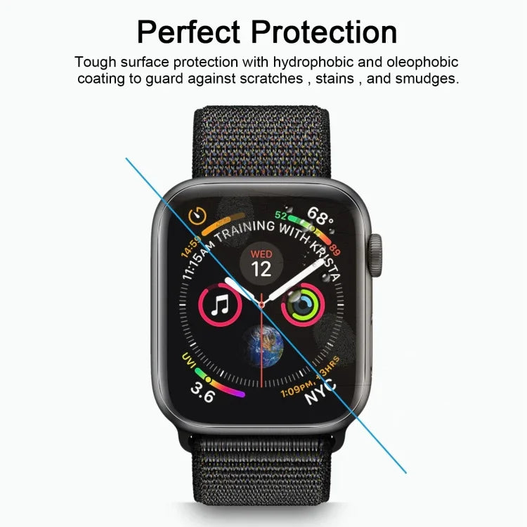 ENKAY Hat-Prince 3D フルスクリーン PET 曲面 熱曲げ HD スクリーンプロテクター Apple Watch シリーズ 6 / 5 / 4 / Watch SE 40mm 用, Apple Watch シリーズ 6 / 5 / 4 / Watch SE 40mm 用