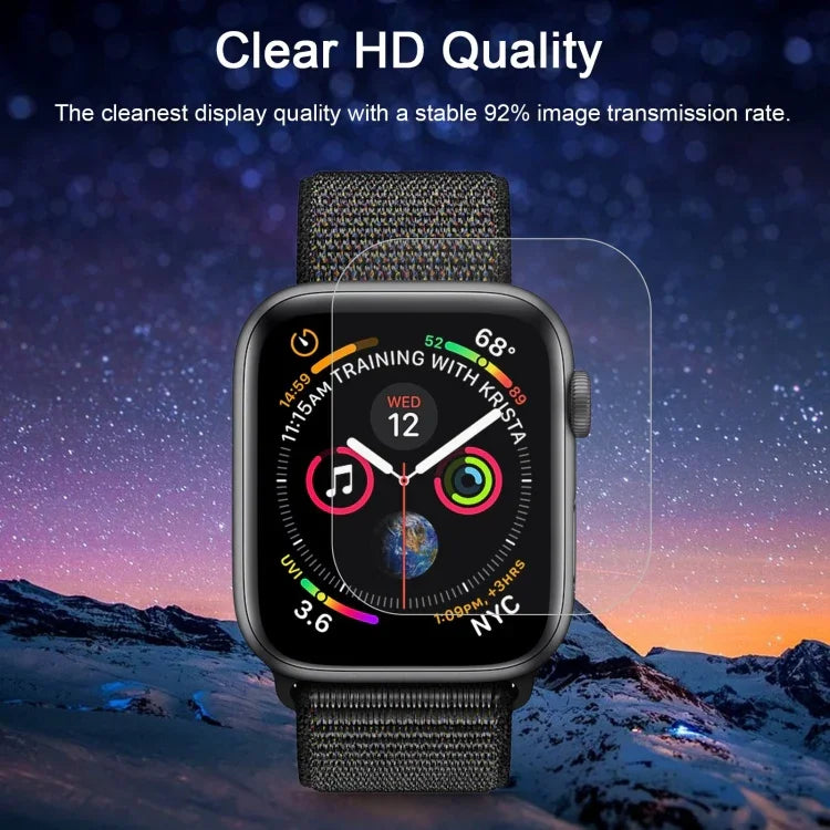 ENKAY Hat-Prince 3D フルスクリーン PET 曲面 熱曲げ HD スクリーンプロテクター Apple Watch シリーズ 6 / 5 / 4 / Watch SE 40mm 用, Apple Watch シリーズ 6 / 5 / 4 / Watch SE 40mm 用