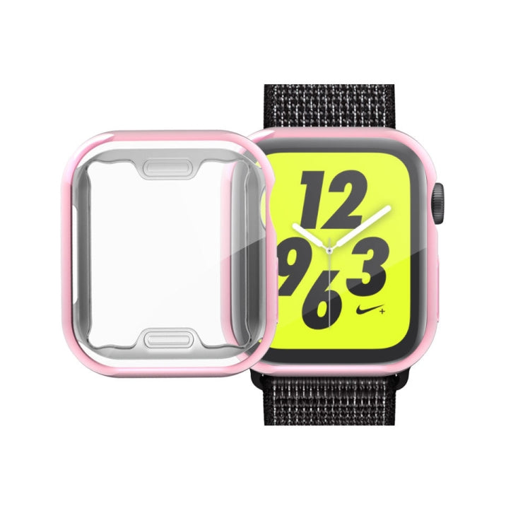 Apple Watch Series 6 / 5 / 4 / Watch SE 44mm 用 フルカバープレーティング TPU ケース, Apple Watch Series 6 / 5 / 4 / Watch SE 44mm 用