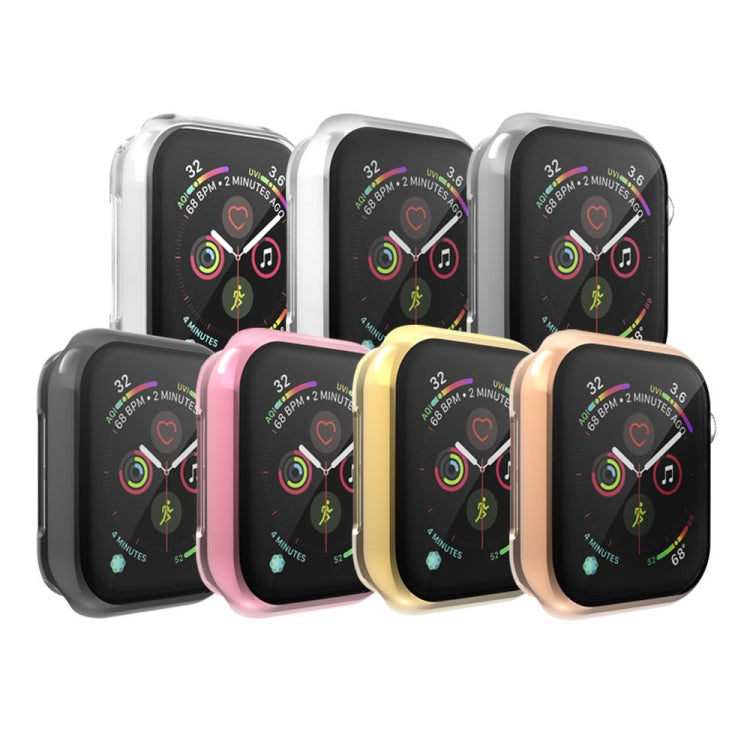 Apple Watch Series 6 / 5 / 4 / Watch SE 44mm 用 フルカバープレーティング TPU ケース, Apple Watch Series 6 / 5 / 4 / Watch SE 44mm 用