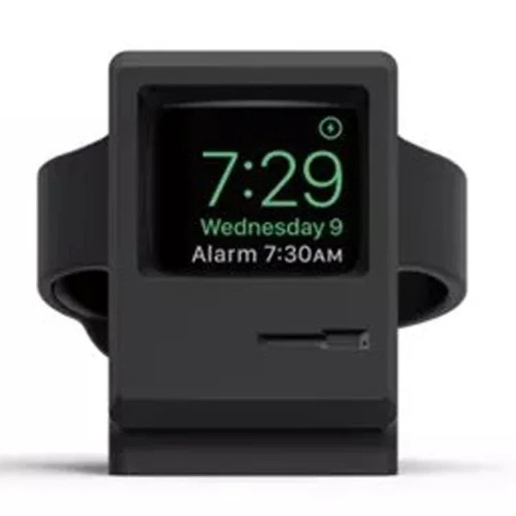 レトロスタイル シリカゲル Apple Watch 充電ドック スタンド ホルダー ステーション