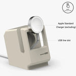レトロスタイル シリカゲル Apple Watch 充電ドック スタンド ホルダー ステーション