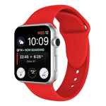 Apple Watch シリーズ 3 & 2 & 1 42mm 用 ダブルリベットシリコンウォッチバンド, Apple Watch 42mm 用