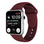 Apple Watch シリーズ 3 & 2 & 1 42mm 用 ダブルリベットシリコンウォッチバンド, Apple Watch 42mm 用