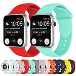 Apple Watch シリーズ 3 & 2 & 1 42mm 用 ダブルリベットシリコンウォッチバンド, Apple Watch 42mm 用