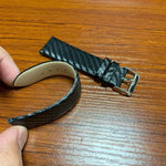 本革カーボンファイバーストラップ Apple Watch シリーズ5 & 4 40mm & シリーズ3 & 2 & 1 38mm用