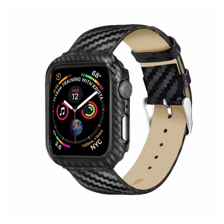 Apple Watch Series 4 40mm用 本革カーボンファイバーストラップ＋フレーム, Apple Watch Series 4 40mm用