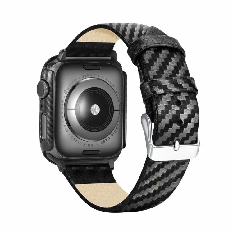 Apple Watch Series 4 40mm用 本革カーボンファイバーストラップ＋フレーム, Apple Watch Series 4 40mm用