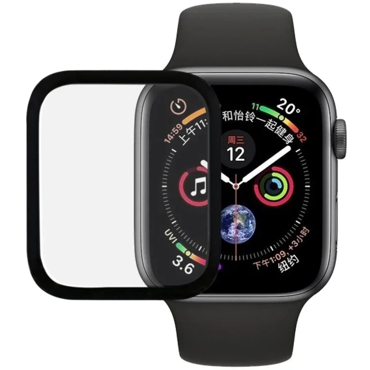 9H 3Dエッジ接着 全面保護 強化ガラスフィルム Apple Watch Series 6 / 5 / 4 / Watch SE 40mm用, Apple Watch Series 6 / 5 / 4 / Watch SE 40mm用