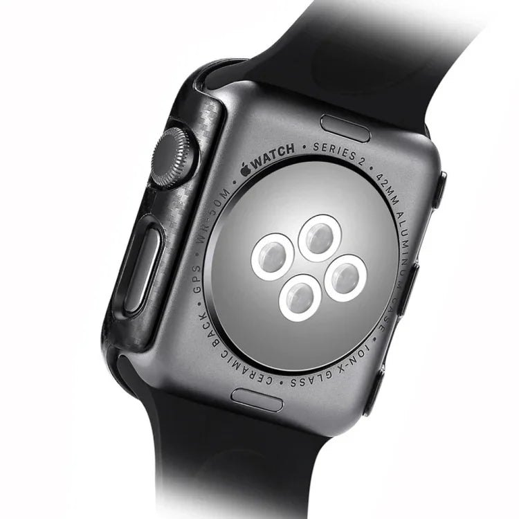 PCカーボンファイバーフレーム保護ケース Apple Watch シリーズ3 & 2 & 1 38mm用, Apple Watch シリーズ3 & 2 & 1 38mm用