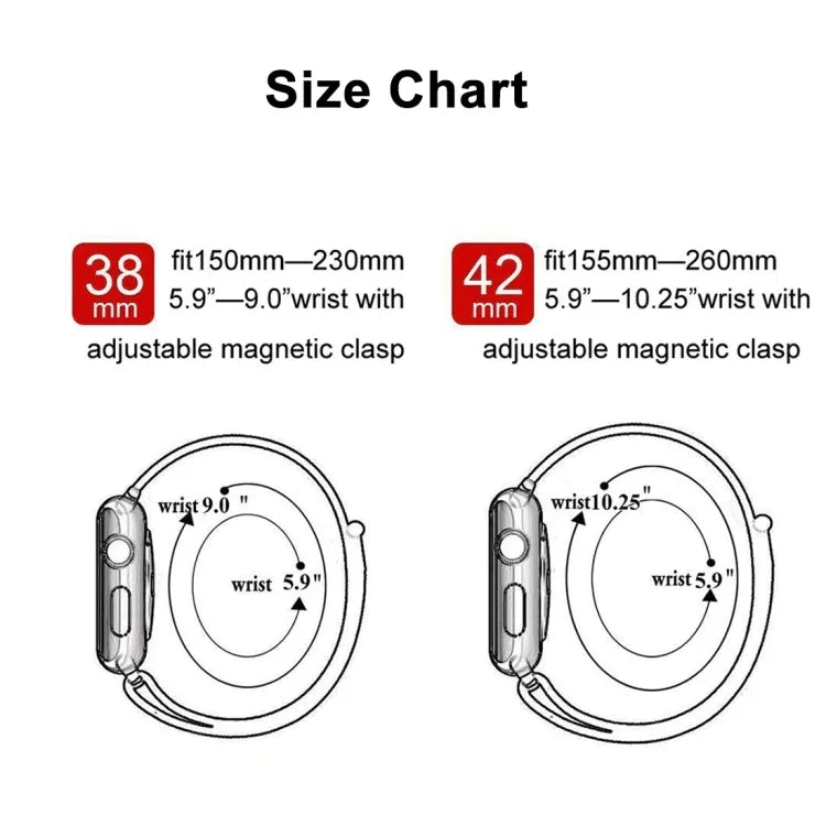 Apple Watch シリーズ7 41mm / 6 & SE & 5 & 4 40mm / 3 & 2 & 1 38mm用カラーチェンジング磁気ナイロンウォッチバンド, 40mm