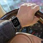 ブラックバックル レザー腕時計バンド Apple Watch Series 10 42mm / 9&8&7 41mm / SE 3&SE 2&6&SE&5&4 40mm / 3&2&1 38mm用, Apple Watch Series 8&7 41mm / SE 2&6&SE&5&4 40mm / 3&2&1 38mm用