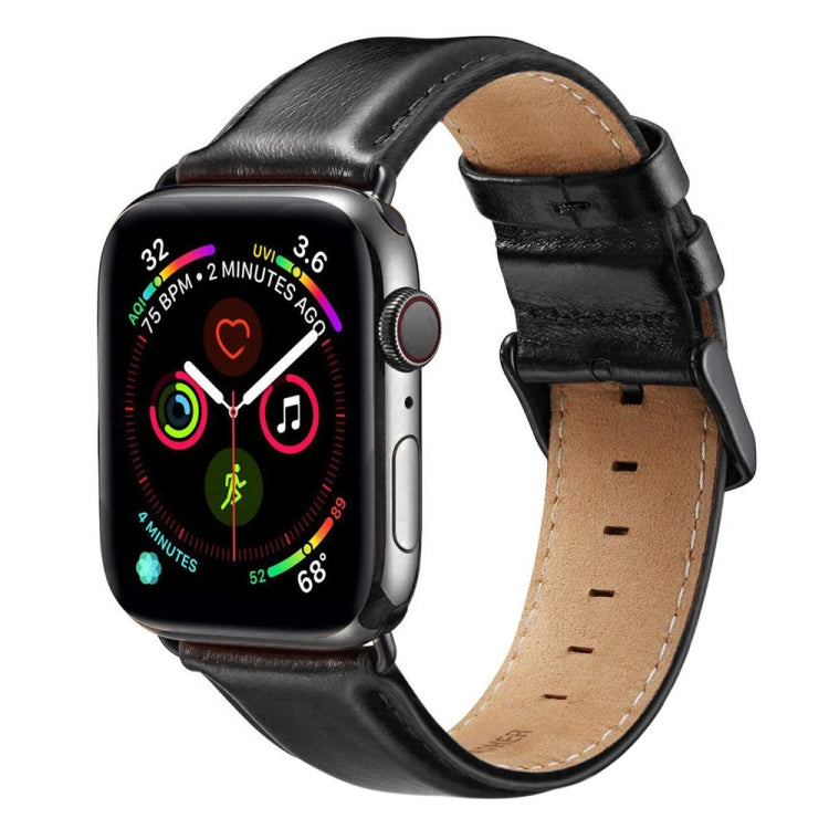 ブラックバックル レザー腕時計バンド Apple Watch Ultra 49mm&Watch Ultra 2 49mm / Series 10 46mm / 9&8&7 45mm / SE 3&SE 2&6&SE&5&4 44mm / 3&2&1 42mm用, Apple Watch Ultra 49mm / Series 8&7 45mm / SE 2&6&SE&5&4 44mm / 3&2&1 42mm用