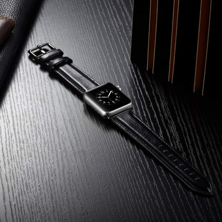 ブラックバックル レザー腕時計バンド Apple Watch Ultra 49mm&Watch Ultra 2 49mm / Series 10 46mm / 9&8&7 45mm / SE 3&SE 2&6&SE&5&4 44mm / 3&2&1 42mm用, Apple Watch Ultra 49mm / Series 8&7 45mm / SE 2&6&SE&5&4 44mm / 3&2&1 42mm用