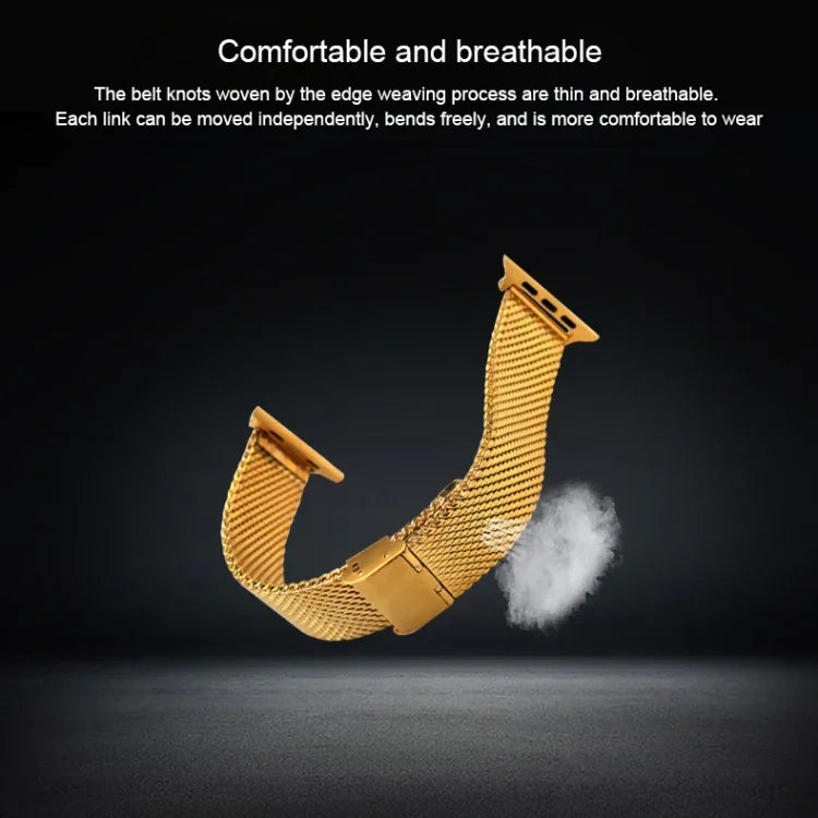 304ステンレススチール ミラネーゼウォッチバンド コネクター付き Apple Watch Series 10 42mm / 9&8&7 41mm / SE 3&SE 2&6&SE&5&4 40mm / 3&2&1 38mm用, Apple Watch Series 7  41mm / & 6 & SE & 5 & 4 40mm用