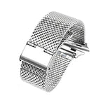 304ステンレススチール ミラネーゼウォッチバンド コネクター付き Apple Watch Ultra 49mm&Watch Ultra 2 49mm / Series 10 46mm / 9&8&7 45mm / SE 3&SE 2&6&SE&5&4 44mm / 3&2&1 42mm用, Apple Watch Series  7  45mm / & 6 & SE & 5 & 4 44mm用