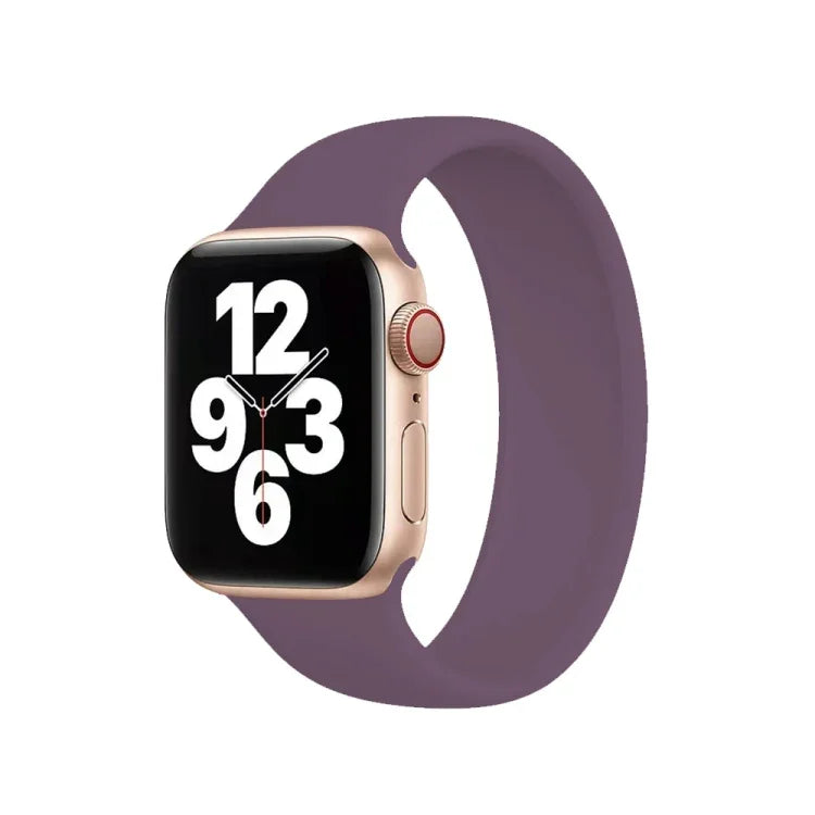 Apple Watch シリーズ10 42mm / 9＆8＆7 41mm / SE 3＆SE 2＆6＆SE＆5＆4 40mm / 3＆2＆1 38mm 単色伸縮シリコンウォッチバンド、サイズ:S 130mm