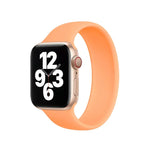 Apple Watch シリーズ10 42mm / 9＆8＆7 41mm / SE 3＆SE 2＆6＆SE＆5＆4 40mm / 3＆2＆1 38mm 単色伸縮シリコンウォッチバンド、サイズ:S 130mm
