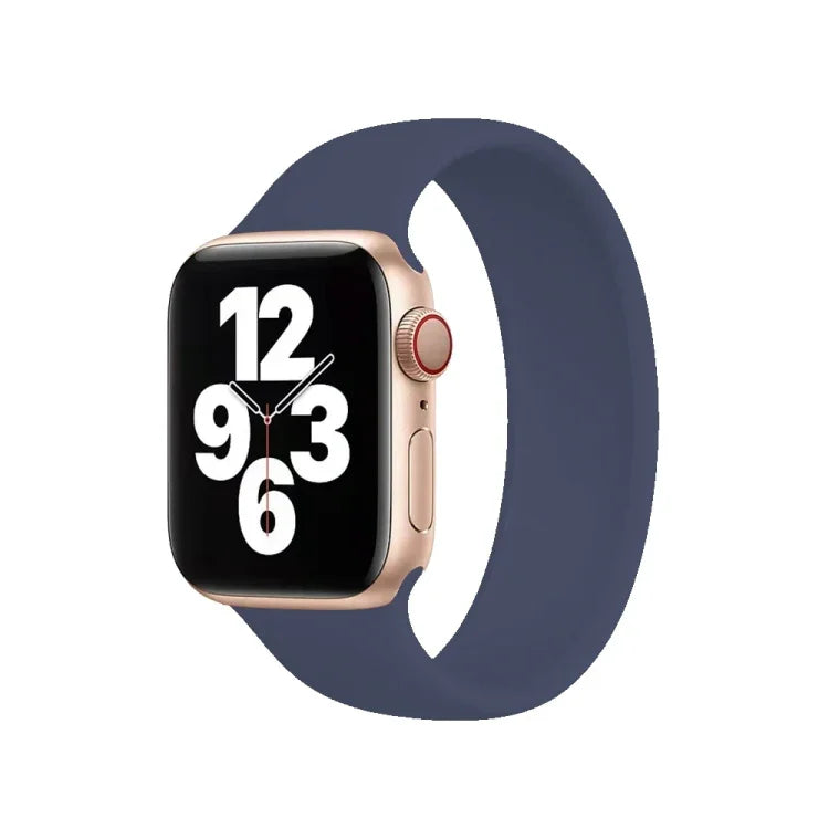 Apple Watch シリーズ10 42mm / 9＆8＆7 41mm / SE 3＆SE 2＆6＆SE＆5＆4 40mm / 3＆2＆1 38mm 単色伸縮シリコンウォッチバンド、サイズ:S 130mm