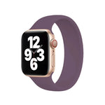 Apple Watch シリーズ10 42mm / 9＆8＆7 41mm / SE 3＆SE 2＆6＆SE＆5＆4 40mm / 3＆2＆1 38mm 単色伸縮シリコンウォッチバンド、サイズ:M 143mm