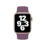 Apple Watch シリーズ10 42mm / 9＆8＆7 41mm / SE 3＆SE 2＆6＆SE＆5＆4 40mm / 3＆2＆1 38mm 単色伸縮シリコンウォッチバンド、サイズ:M 143mm