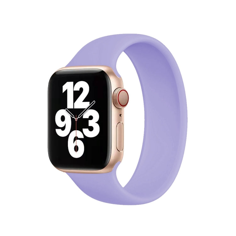 Apple Watch Series 10 42mm / 9&8&7 41mm / SE 3&SE 2&6&SE&5&4 40mm / 3&2&1 38mm用 ソリッドカラー伸縮シリコンウォッチバンド、サイズ：L 156mm