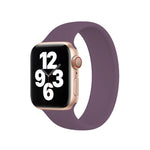 Apple Watch Series 10 42mm / 9&8&7 41mm / SE 3&SE 2&6&SE&5&4 40mm / 3&2&1 38mm用 ソリッドカラー伸縮シリコンウォッチバンド、サイズ：L 156mm