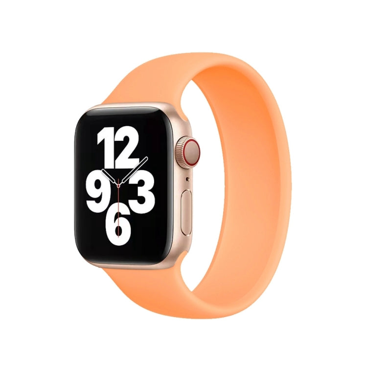 Apple Watch Series 10 42mm / 9&8&7 41mm / SE 3&SE 2&6&SE&5&4 40mm / 3&2&1 38mm用 ソリッドカラー伸縮シリコンウォッチバンド、サイズ：L 156mm