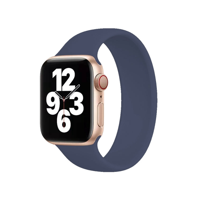 Apple Watch Series 10 42mm / 9&8&7 41mm / SE 3&SE 2&6&SE&5&4 40mm / 3&2&1 38mm用 ソリッドカラー伸縮シリコンウォッチバンド、サイズ：L 156mm