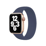 Apple Watch Ultra 49mm＆Watch Ultra 2 49mm / シリーズ10 46mm / 9＆8＆7 45mm / SE 3＆SE 2＆6＆SE＆5＆4 44mm / 3＆2＆1 42mm 単色伸縮シリコンウォッチバンド、サイズ:M 143mm