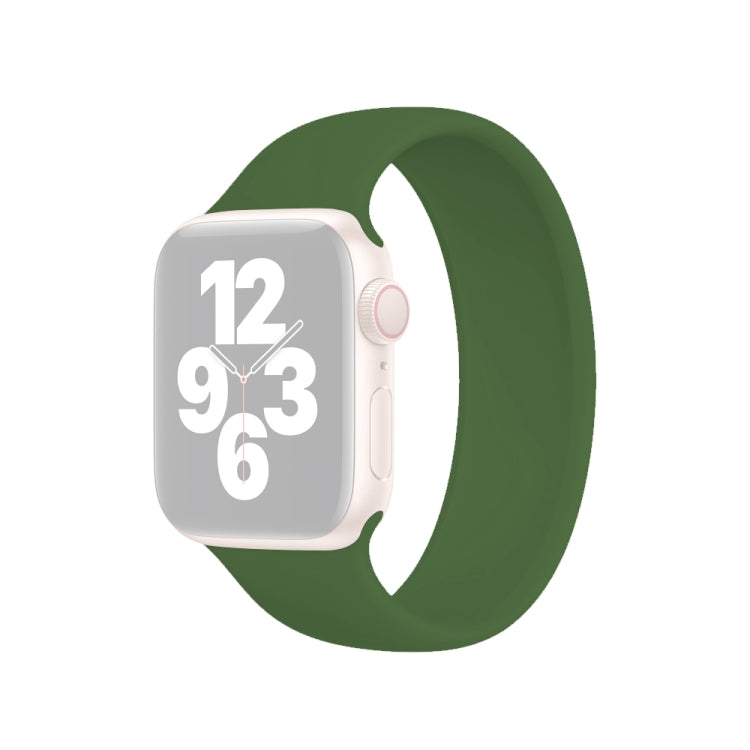Apple Watch Ultra 49mm & Watch Ultra 2 49mm / Series 10 46mm / 9&8&7 45mm / SE 3&SE 2&6&SE&5&4 44mm / 3&2&1 42mm 用 無地伸縮シリコン時計バンド, サイズ:L 156mm