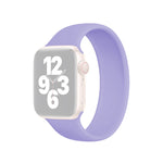 Apple Watch Ultra 49mm & Watch Ultra 2 49mm / Series 10 46mm / 9&8&7 45mm / SE 3&SE 2&6&SE&5&4 44mm / 3&2&1 42mm 用 無地伸縮シリコン時計バンド, サイズ:L 156mm