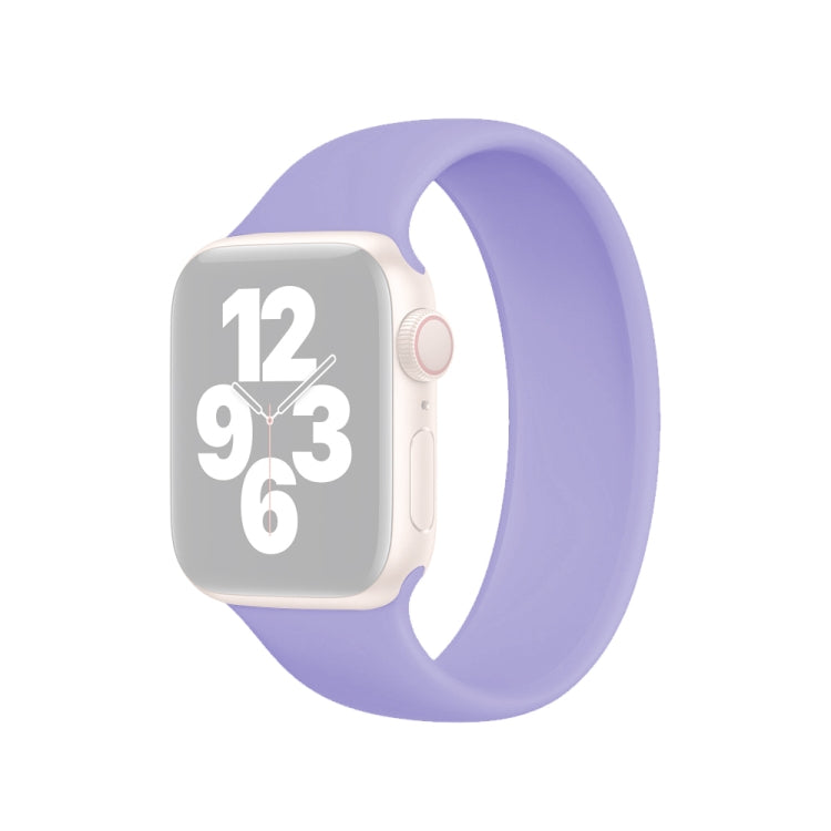 Apple Watch Ultra 49mm & Watch Ultra 2 49mm / Series 10 46mm / 9&8&7 45mm / SE 3&SE 2&6&SE&5&4 44mm / 3&2&1 42mm 用 無地伸縮シリコン時計バンド, サイズ:L 156mm