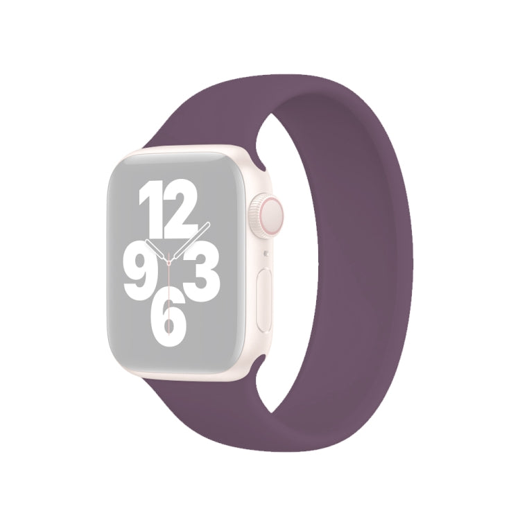 Apple Watch Ultra 49mm & Watch Ultra 2 49mm / Series 10 46mm / 9&8&7 45mm / SE 3&SE 2&6&SE&5&4 44mm / 3&2&1 42mm 用 無地伸縮シリコン時計バンド, サイズ:L 156mm