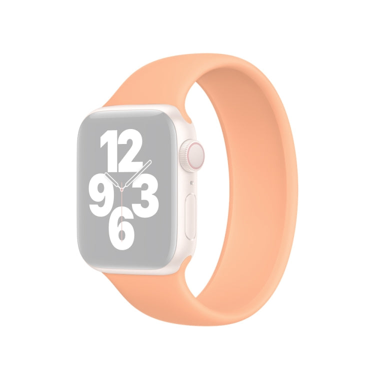 Apple Watch Ultra 49mm & Watch Ultra 2 49mm / Series 10 46mm / 9&8&7 45mm / SE 3&SE 2&6&SE&5&4 44mm / 3&2&1 42mm 用 無地伸縮シリコン時計バンド, サイズ:L 156mm