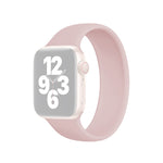 Apple Watch Ultra 49mm & Watch Ultra 2 49mm / Series 10 46mm / 9&8&7 45mm / SE 3&SE 2&6&SE&5&4 44mm / 3&2&1 42mm 用 無地伸縮シリコン時計バンド, サイズ:L 156mm