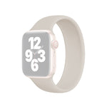 Apple Watch Ultra 49mm & Watch Ultra 2 49mm / Series 10 46mm / 9&8&7 45mm / SE 3&SE 2&6&SE&5&4 44mm / 3&2&1 42mm 用 無地伸縮シリコン時計バンド, サイズ:L 156mm