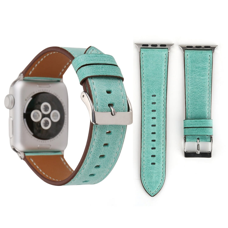 Apple Watch Series 10 42mm / 9&8&7 41mm / SE 3&SE 2&6&SE&5&4 40mm / 3&2&1 38mm用 フレッシュスタイル本革ウォッチバンド、38mm