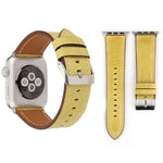 Apple Watch Series 10 42mm / 9&8&7 41mm / SE 3&SE 2&6&SE&5&4 40mm / 3&2&1 38mm用 フレッシュスタイル本革ウォッチバンド、38mm