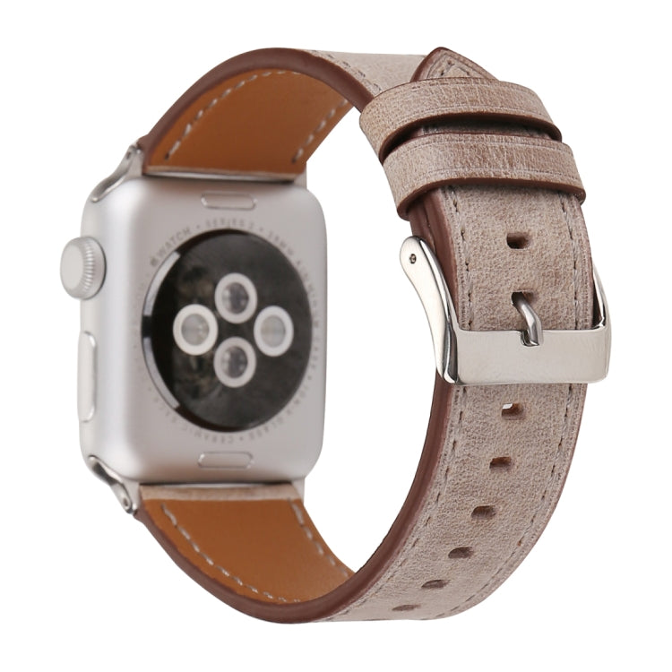 Apple Watch Series 10 42mm / 9&8&7 41mm / SE 3&SE 2&6&SE&5&4 40mm / 3&2&1 38mm用 フレッシュスタイル本革ウォッチバンド、38mm